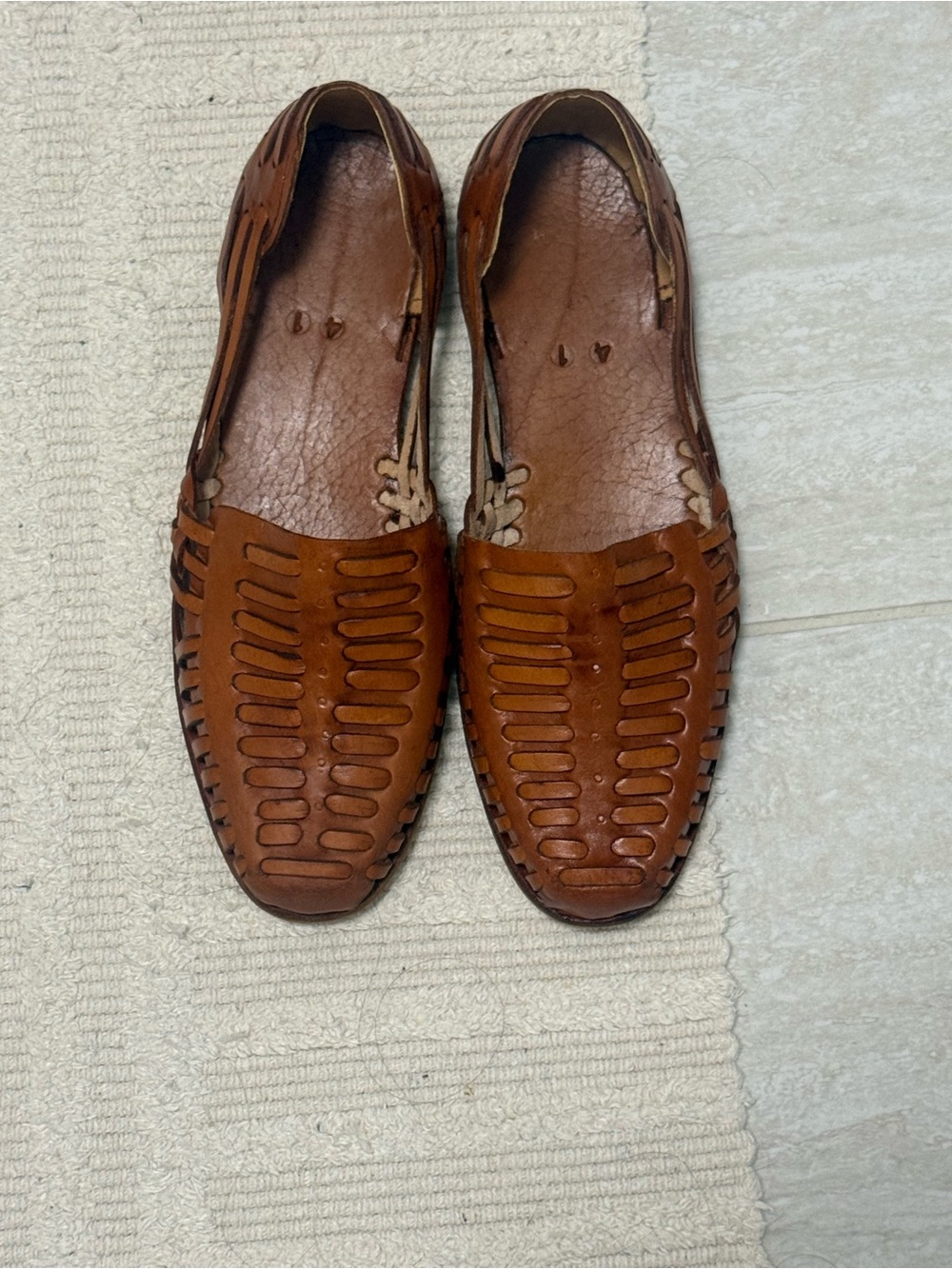 Women’s/Men’s Handmade Custom Brown REAL Leather Slip-On Loafers